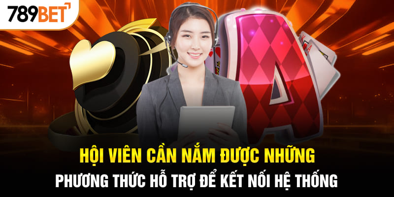 Hội viên cần nắm được những phương thức hỗ trợ để kết nối hệ thống