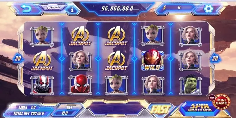 Avenger là tựa game ăn khách nhất tại Nổ Hũ 789BET